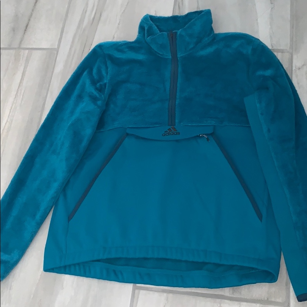 Adidas Teal Sweater Sz Medium